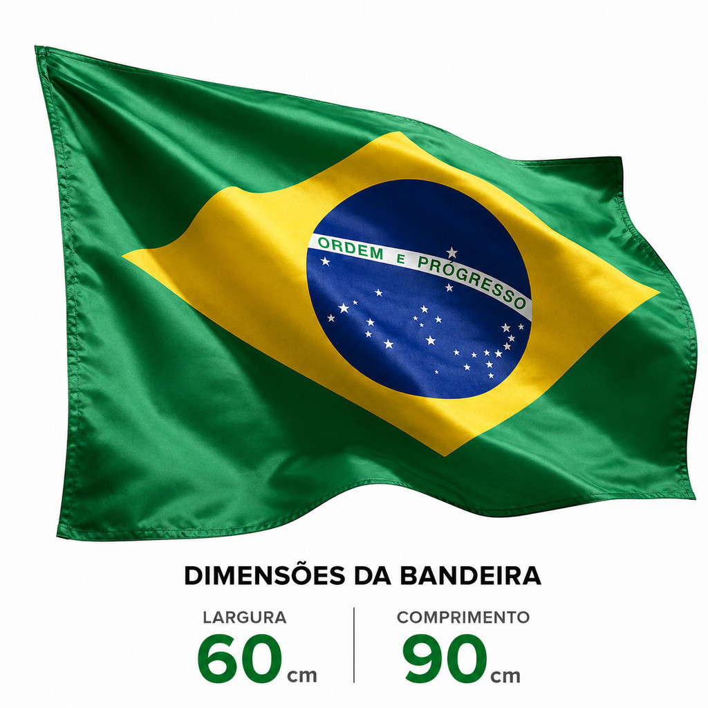 Bandeira do Brasil Média Copa do Mundo e Cerimônias