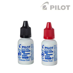 Kit 2 Reabastecedor Para Marcador De Quadro Branco WBM-7 - PILOT Cor:Preto e Vermelho