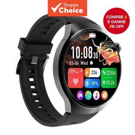 GT5 Pro Relógio Inteligente GPS NFC Tela AMOLED HD Monitor Cardíaco Masculino – Primavera 2026