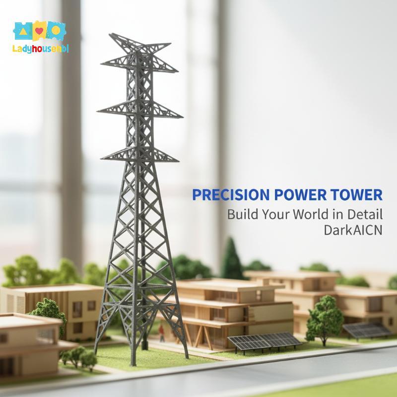 LAHG > Mini Torre De Energia Elétrica Modelo 1 : 100 1 : 200 Estrutura ABS De Alta Tensão Para Arquitetura De Layout De