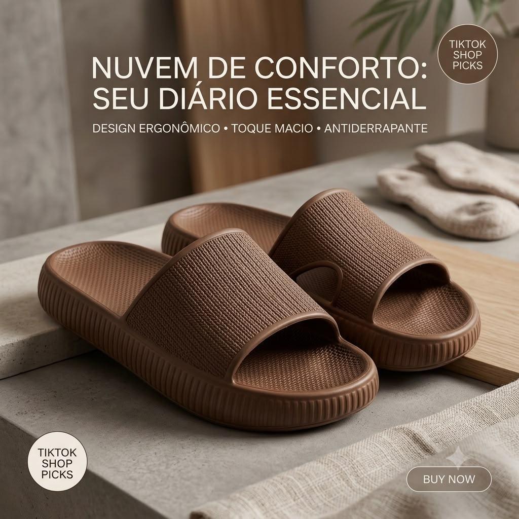 Chinelo Nuvem EVA Pala Ortopédico Feminino Masculino Macio Confortável Flexível 005