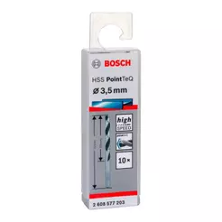 Broca Metal Bosch Aço Rápido Hss-Pointteq 3,5mm 10 Peças