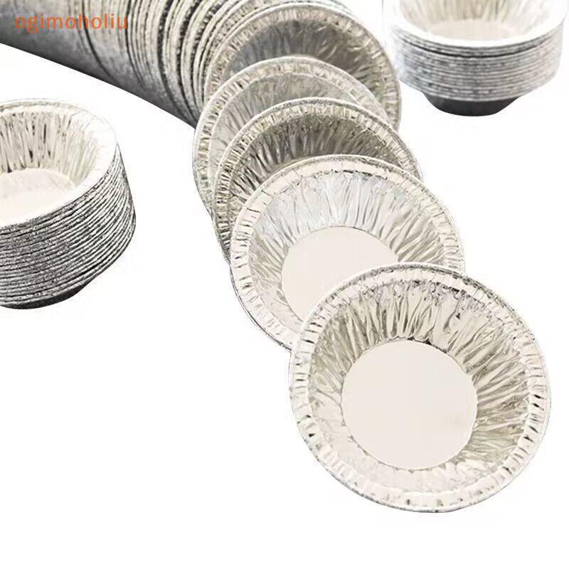 [GMH] 50/100pcs Mini Pote Torta Assar Prato Descartável Moldes De Cozimento Cupcake Pan Pudim Molde Redondo Copo DCZ