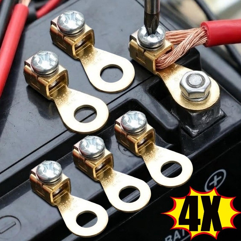 1/2/4 Peças De Reposição De Pinça Terminal De Bateria-Acessórios Para Automóveis-Blocos Terminais De Carro-Conector De F