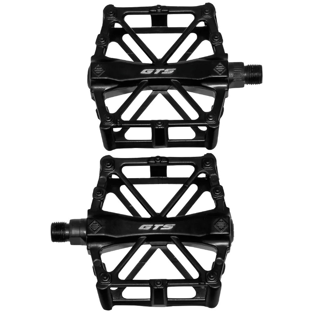 Par de Pedal Rolamentado GTS Rosca Grossa 9/16 Preto para Bicicleta MTB em Oferta na Shopee