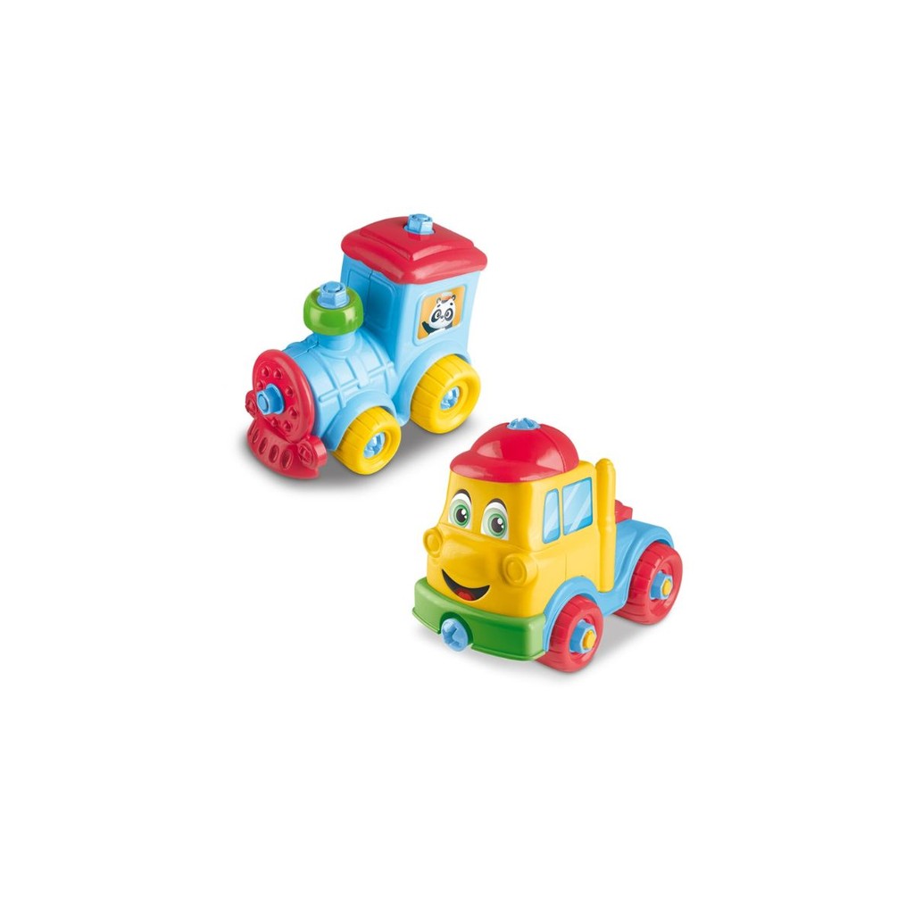 Kit Coleção Kids Bebê Lua de Cristal Caminhãozinho e Motinha Brinquedo Infantil