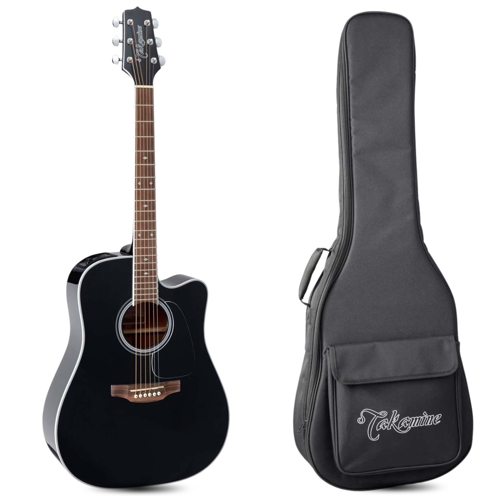 Violão Takamine Profissional Eletroacústíco GD34CE BLK Com Pré Amplifcador TP3G Bag Para Transporte
