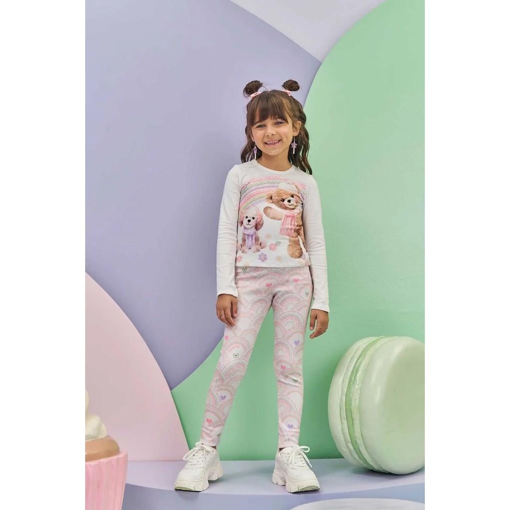 Calça Legging Infantil Menina em Fly Tech-INFANTI