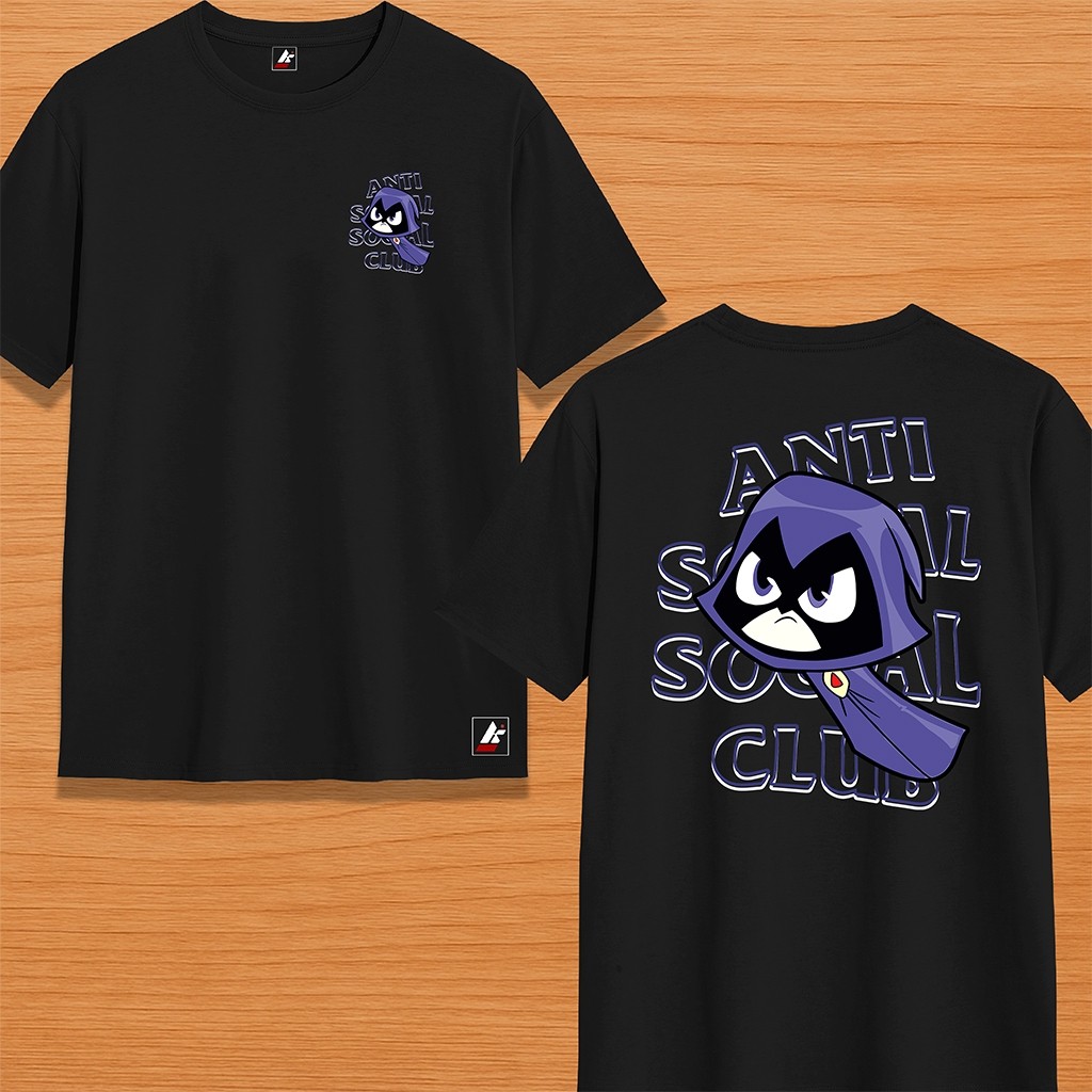 Camiseta Streetwear Masculina Feminina 100% Algodão Estampada JOVENS TITANS ANTI SOCIAL RAVENA