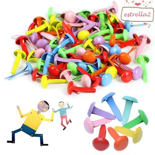 Fixadores De Papel AESTRELLA Para Scrapbooking , 100 Peças , Projeto De Arte Decorativa , Cabeça Redonda , Suprimentos em Oferta na Shopee