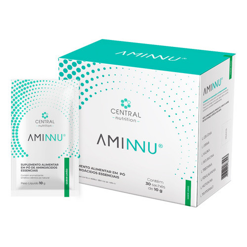 Aminnu® Tradicional - 10g 30 Sachês - Central Nutrition - Sabor Limão