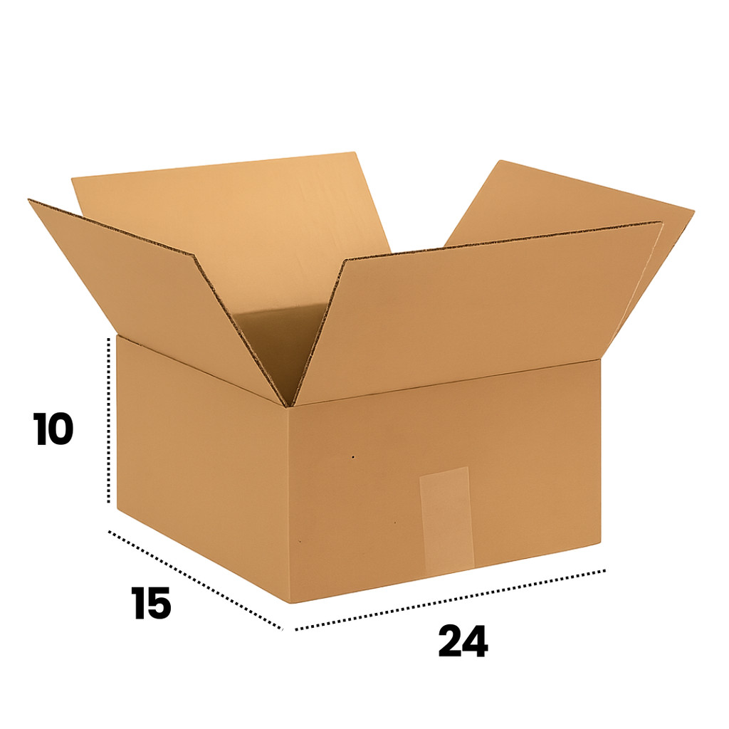 Kit 10 Caixas de Papelão 24x15x10 Para Envio Correio e E-commerce