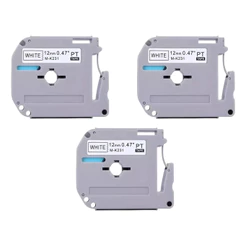 Kit 3 Fitas Etiquetador Brother Pt70 Pt80 Pt90 M231 Mk231