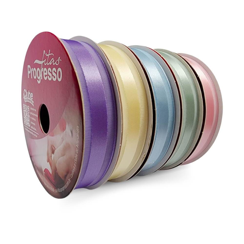 Fita Voal c/ Cetim VCE 15mm Progresso N°3 10m em Oferta na Shopee