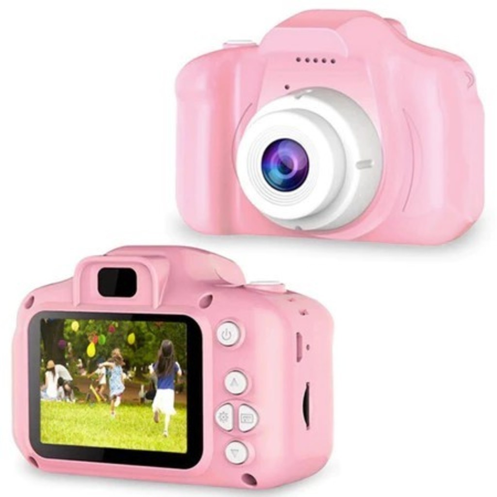 Mini-câmera digital de 2 polegadas com tela HD recarregável para crianças Brinquedos fotográficos fofos em Oferta na Shopee