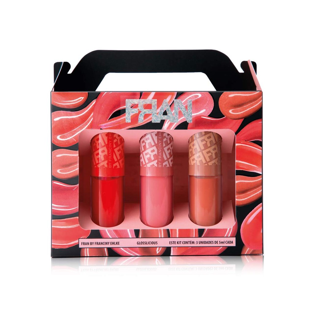 KIT FRAN GLOSSLICIOUS BY FRANCINY EHLKE em Oferta na Shopee
