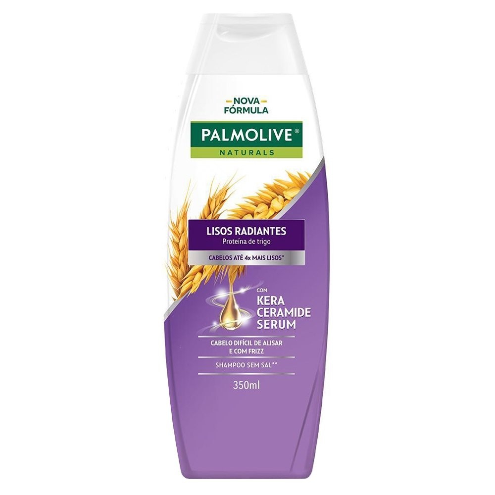 Shampoo Palmolive Naturals Lisos Radiantes 350ml em Oferta na Shopee