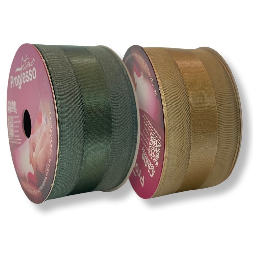 Fita Voal c/ Cetim VCE 38mm Progresso Nº9 10 Metros em Oferta na Shopee