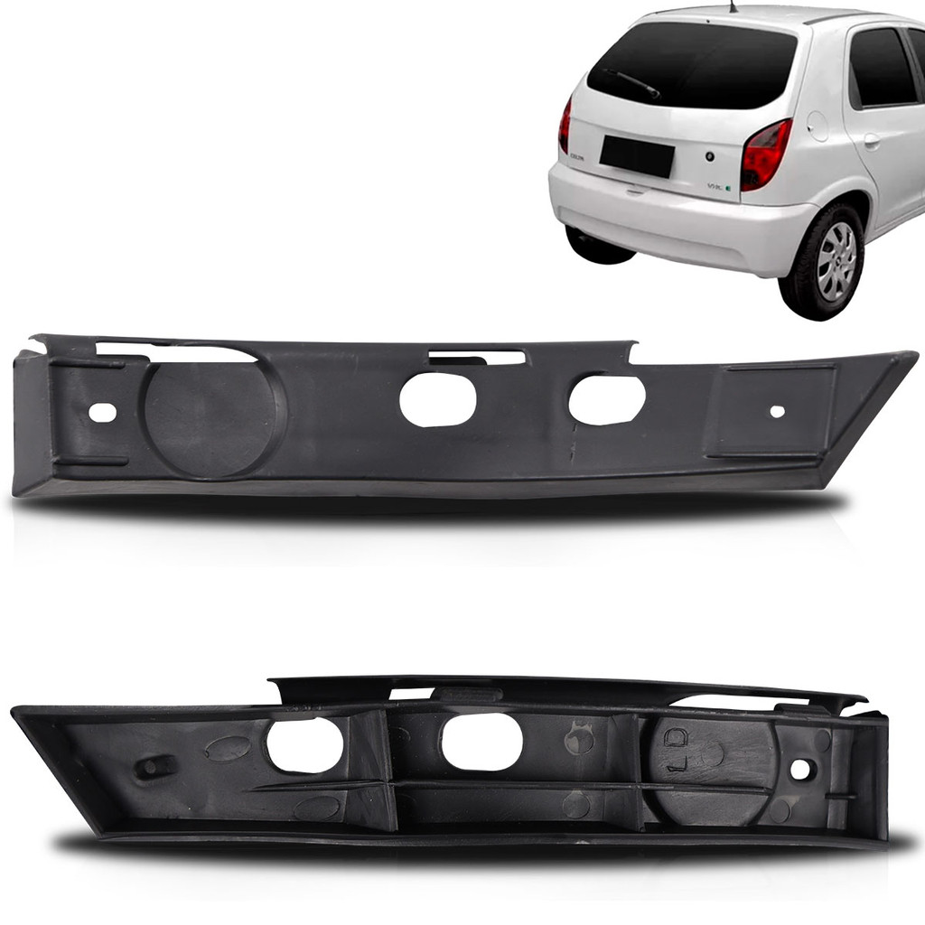 Par Suporte Guia Parachoque Traseiro Celta 01 02 03 04 05 06 07 08 09 10 11 2012 2013 2014 2015 2016