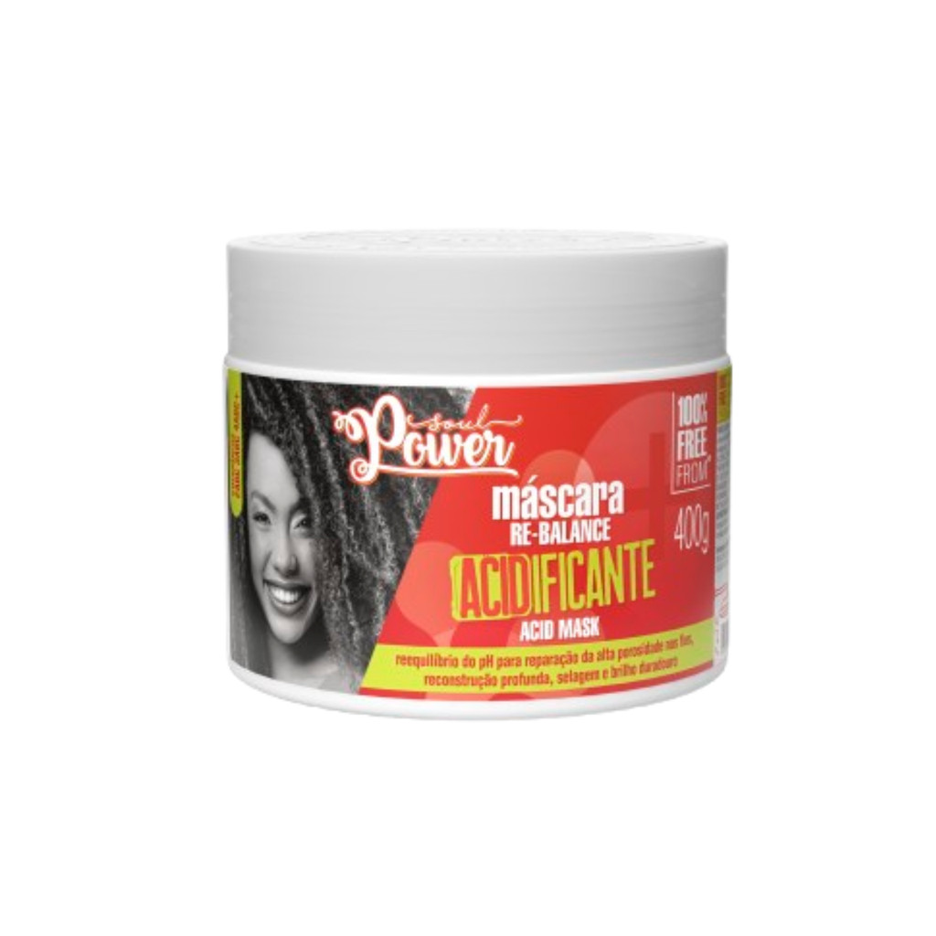 Soul Power Acidificante Máscara Re-Balance 400g em Oferta na Shopee