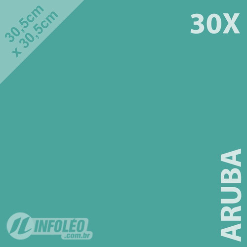 30 Folhas 30,5x30,5cm 180g Azul Turquesa Aruba Papel Color Plus 180 gramas