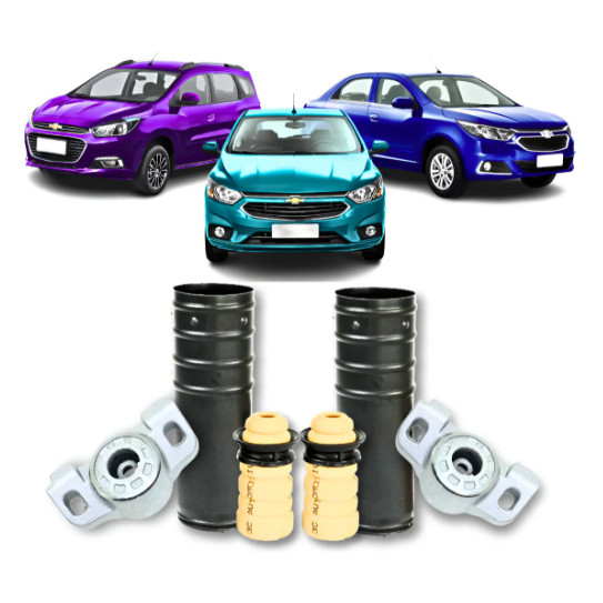 Kit Coxim Batente Amortecedor Traseiro Onix Prisma Cobalt Spin Sonic