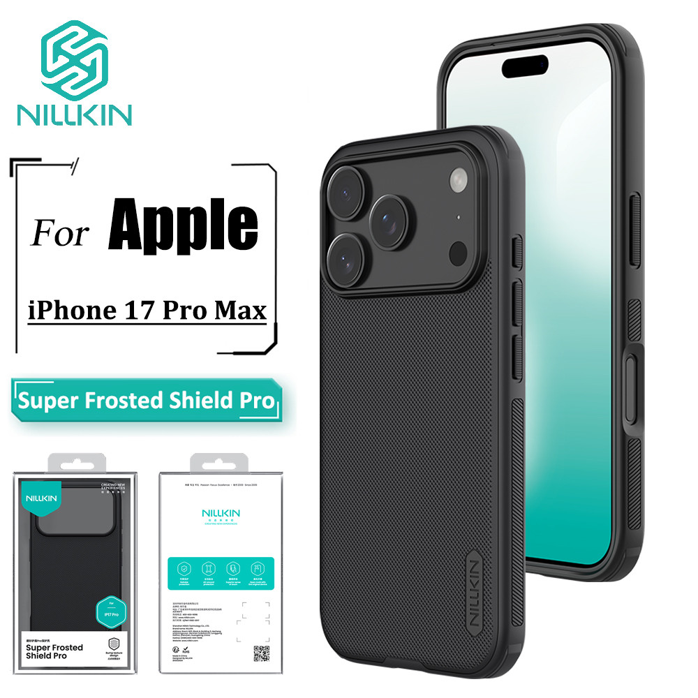 Nillkin Shield Pro Phone Case Para iPhone 17 Max Caso Ultra Fino Anti Impressão Digital À Prova De Choque Traseiro em Oferta na Shopee