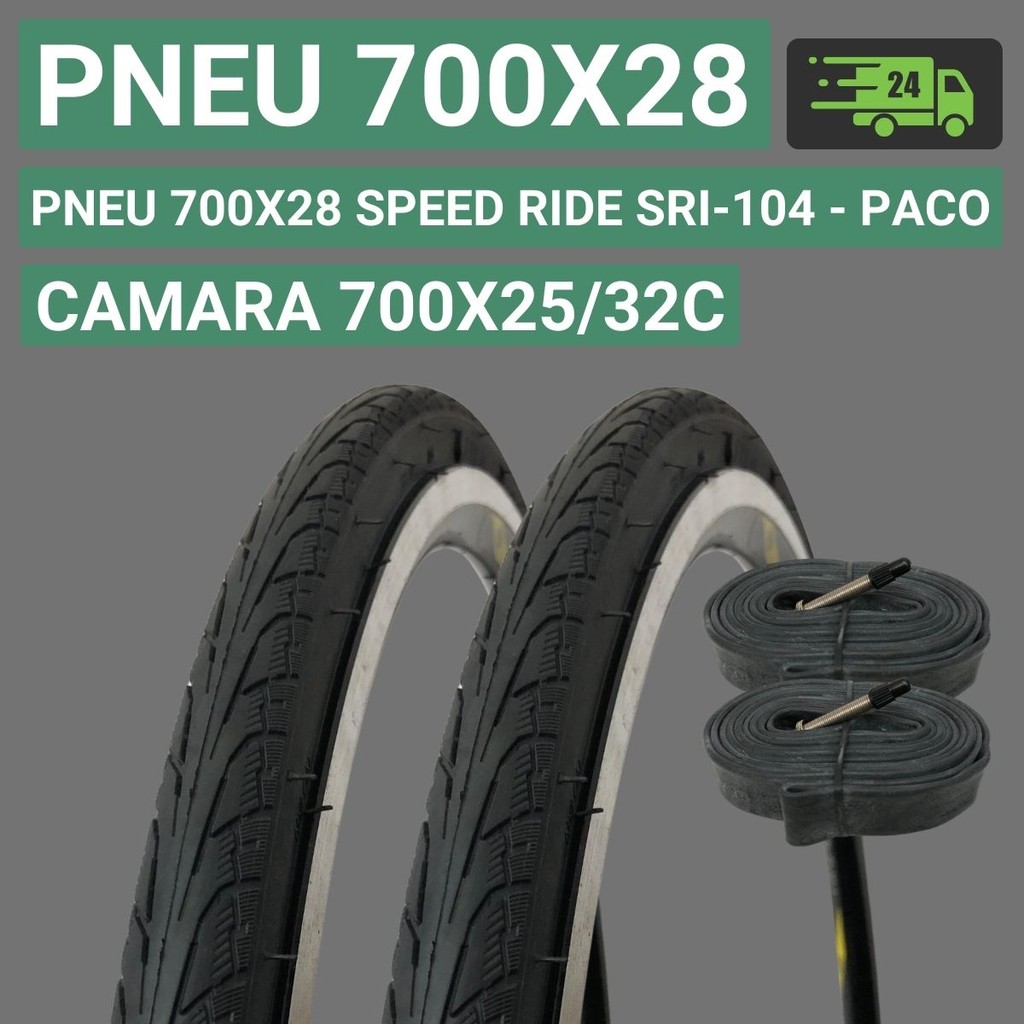 Pneu 700x28 Pneu Speed 700x28 Pneu Speed Pneu Paco Pneu Bicicleta Monark Pneu 700 Ride SRI-104 Paco
