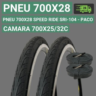 Pneu Speed 700x28 Paco SRI-104 Ride para Bicicleta de Estrada Aro 700 Conforto Asfalto e Treinos