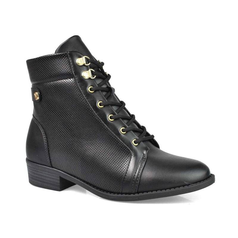 Bota Modare Coturno Salto Baixo Casual - Feminina - Preto em Oferta na Shopee