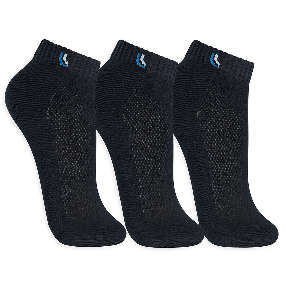 Kit 3 Meias Lupo Originais Sport Preta Premium