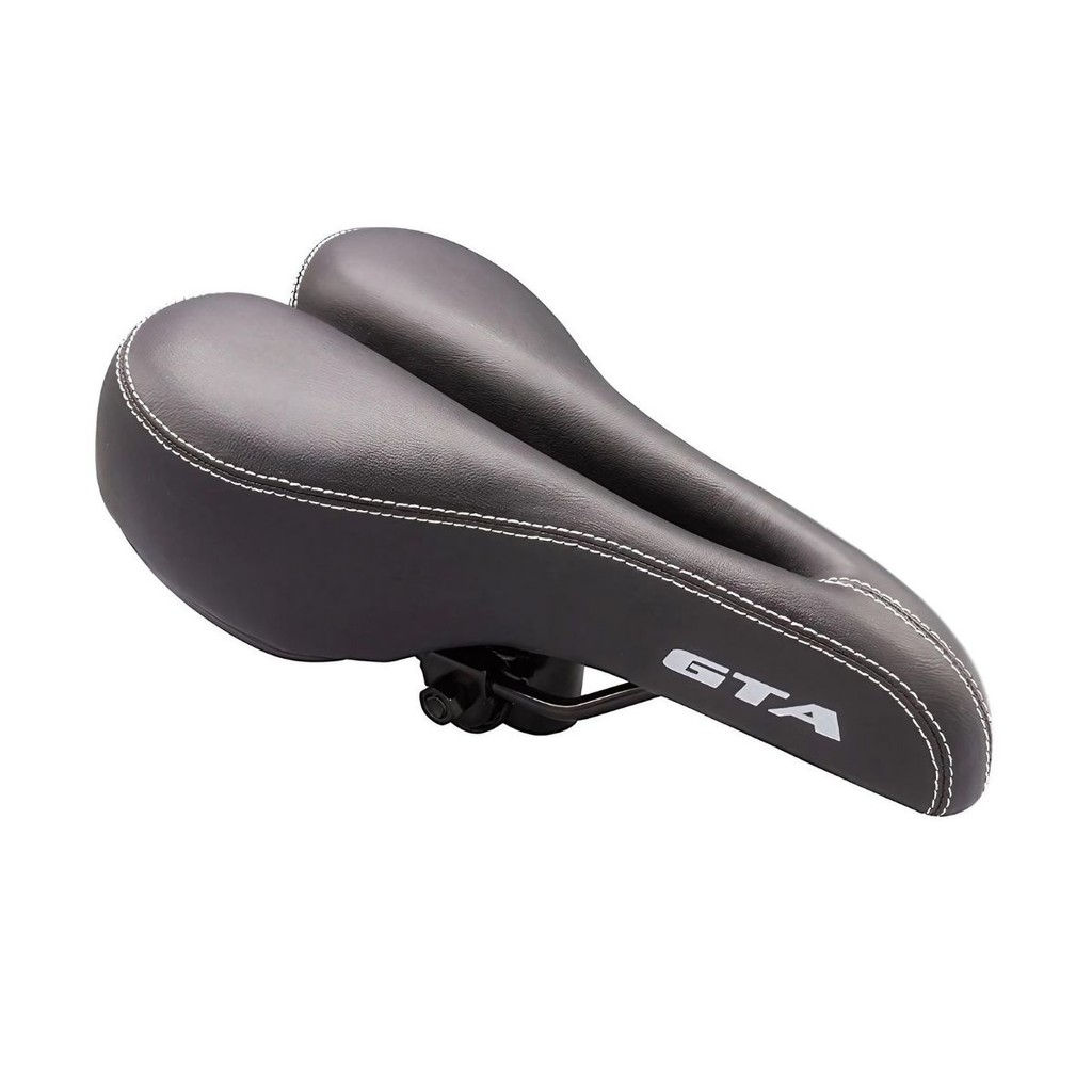Selim Bike Banco Mtb Vazado Conforte Com Carrinho Preto Gta