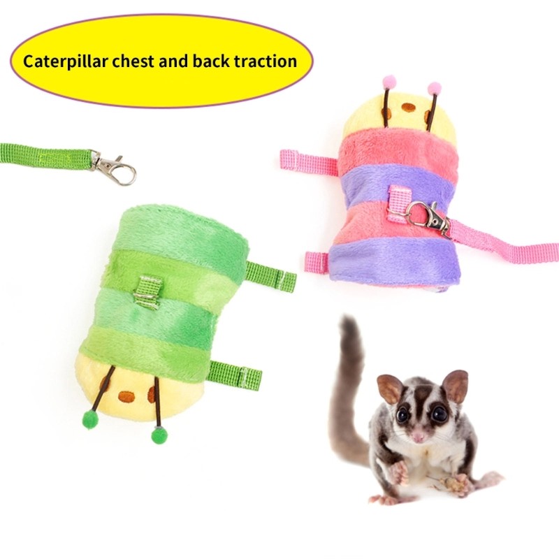 Conjunto De Coletes E Trela Para Animais De Estimação Pequenos Estone Com Decorações De Sinos Cobaias Gerbil