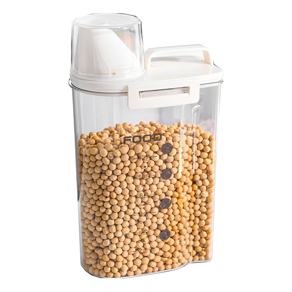 Pote Frasco Hermético Cozinha Cereais Ração Cozinha 2,5L