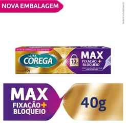 ULTRA COREGA CREME FIXADOR DE DENTADURA COM BICO DE PRECISÃO SEM SABOR 40G
