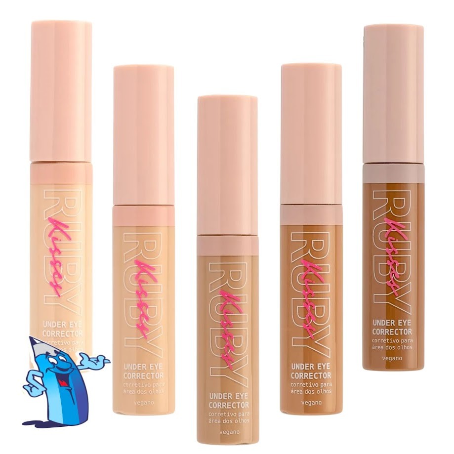 CORRETIVO LÍQUIDO RUBY KISSES OLHOS 10ML UNDER EYE CORRECTOR