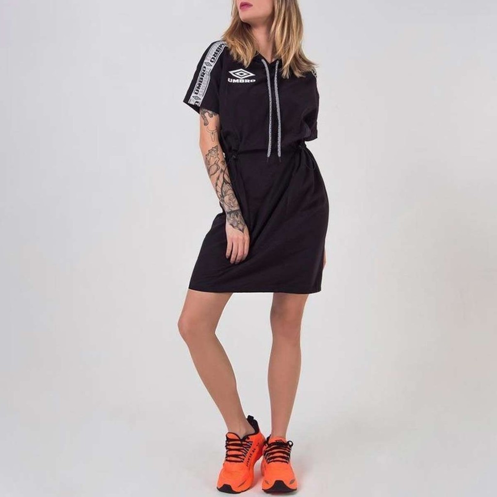 Vestido Umbro Diamond Tape Feminino Preto em Oferta na Shopee