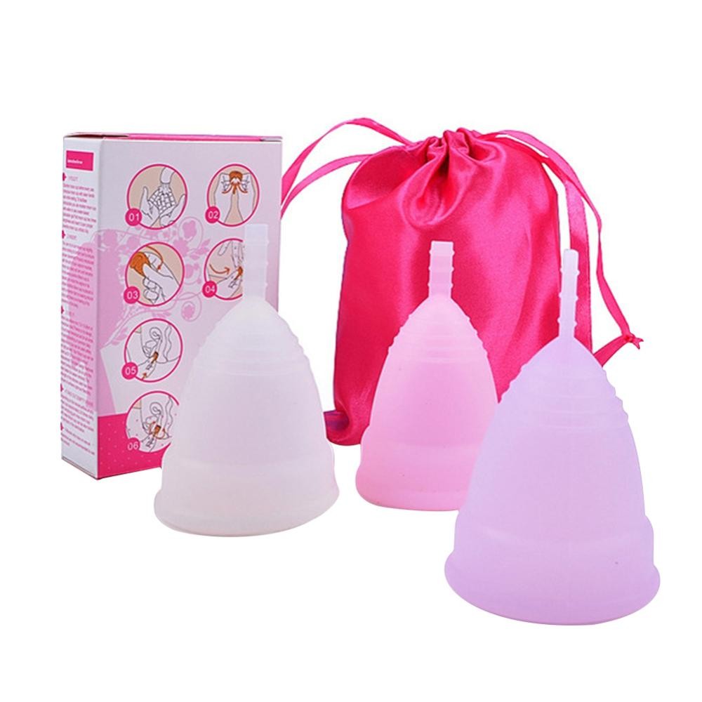 1Pc Copo Menstrual Reutilizável Feminino Silicone Higiene Feminina Ambiental C1E8