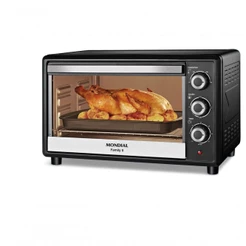 Forno Elétrico Mondial Family II Preto/Inox 1600W 42L FRN-42-B 220V