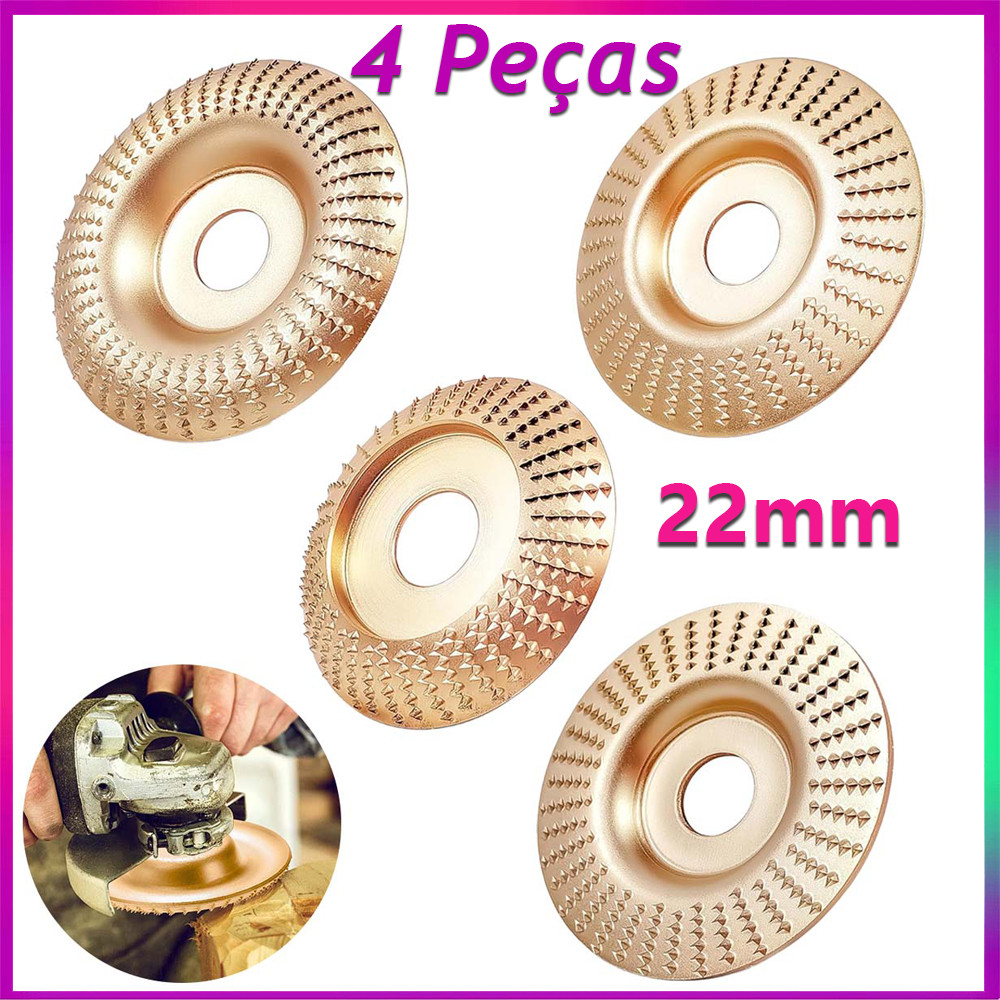 100mm 22mm Conjunto 4peças De Desbaste Madeira Para Corte Em Ângulo Disco Alta qualidade