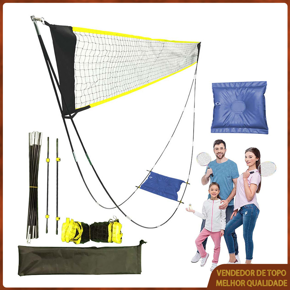 Suporte removível para badminton, suporte removível para badminton destacável 290x160cm