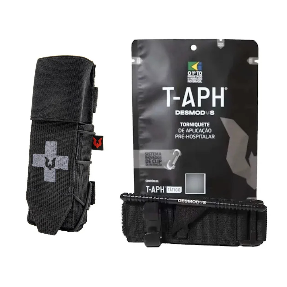 Torniquete APH Tático + Porta Torniquete Desmodus NF-e