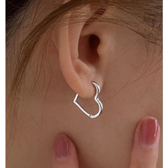 KIT 1 ATE 10 PARES BRINCO DE AÇO INOX CORAÇÃO em Oferta na Shopee