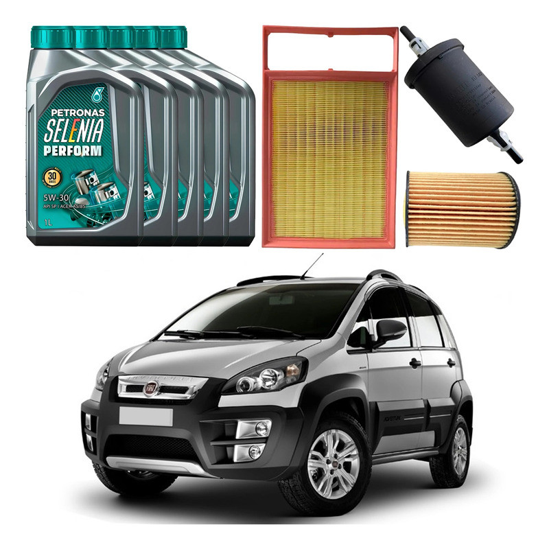 Kit Revisao Oleo Filtro Fiat Idea Adv 1.8 2012 A 2020 em Oferta na Shopee