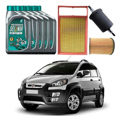 Kit Revisao Oleo Filtro Fiat Idea Adv 1.8 2012 A 2020