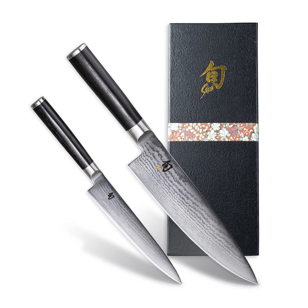 Kai Corporation Classic 2 peças Conjunto de utilidades de faca do chef fabricado no Japão