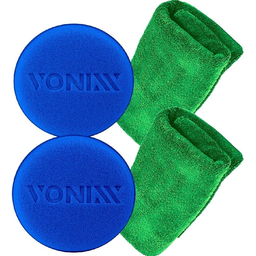 2 Aplicador Espuma + 2 Pano Flanela Toalha Microfibra Vonixx em Oferta na Shopee