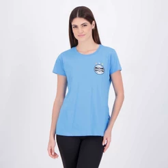 Camiseta Grêmio Básica Feminina Azul