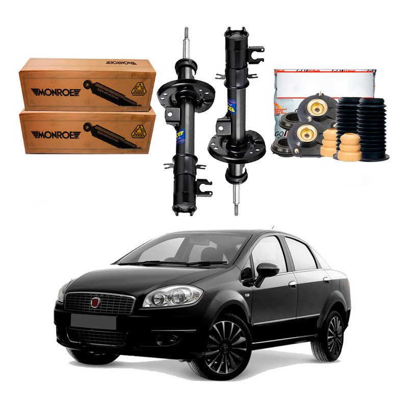 Kit Amortecedor Dianteiro Monroe Fiat Linea 1.9 2008 A 2010