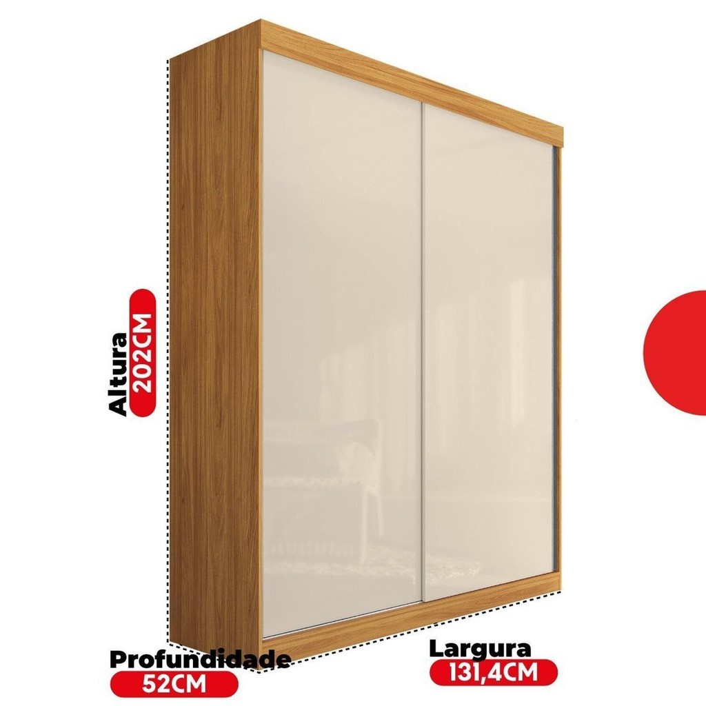 Detalhes do Guarda-roupa Solteiro Peônia Yescasa